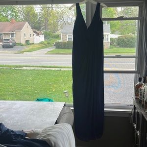 Blue David’s Bridal bridesmaid dress